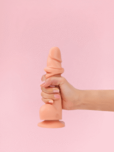 Dildo realist flexibil cu efect glisant