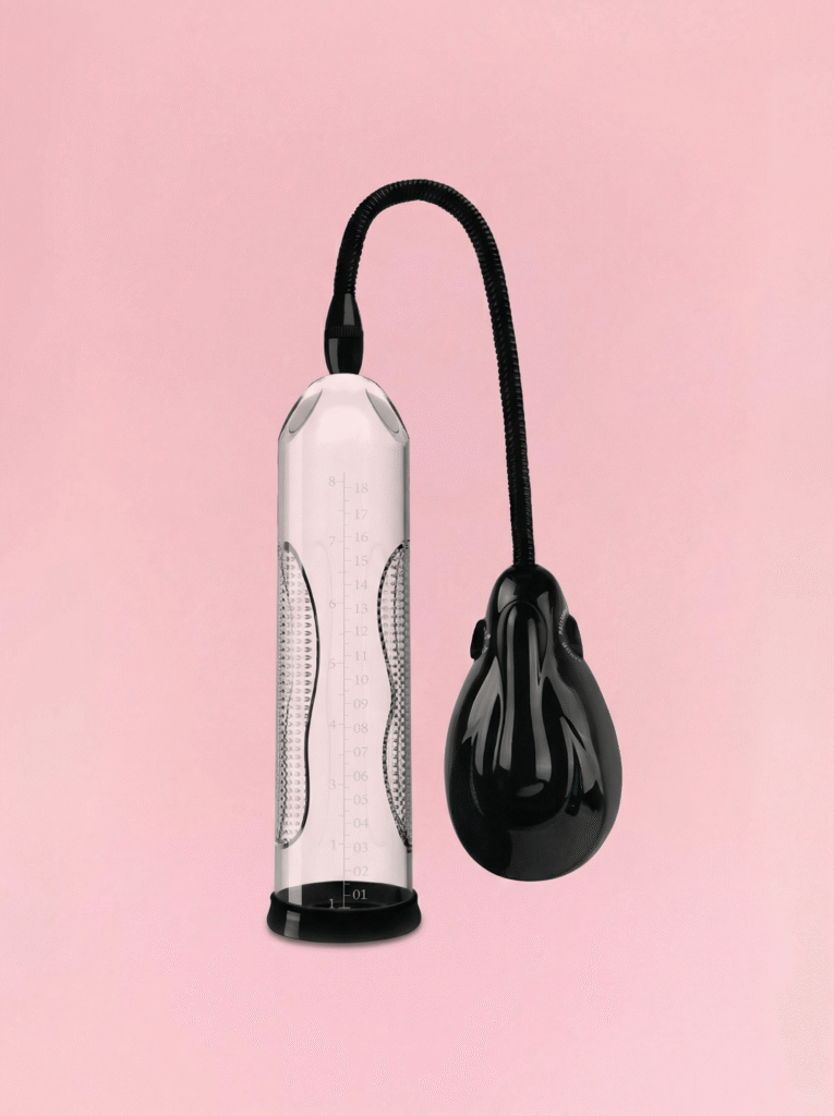 Pompă Penis Manuală cu Vacuum și Vibrații 25 cm