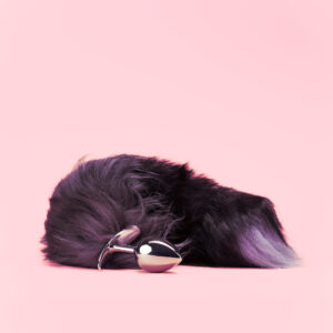 Fox Tail Butt Plug Argintiu