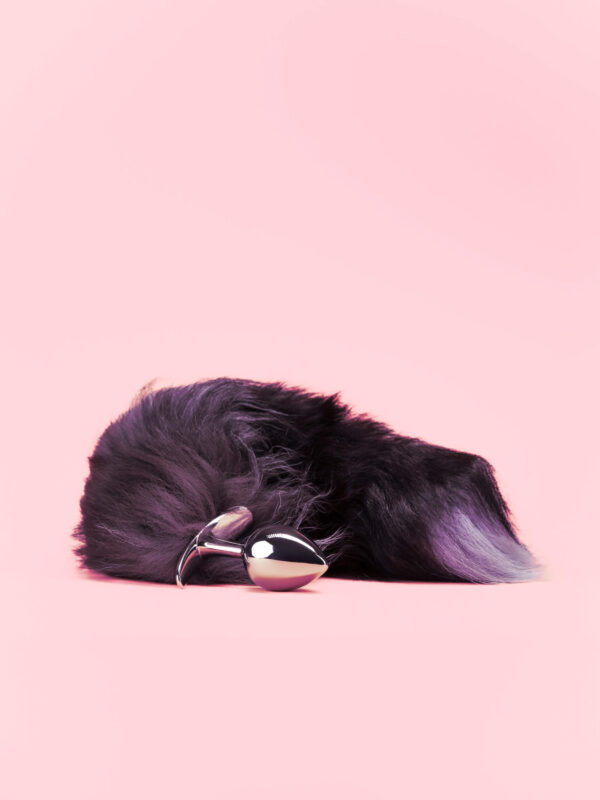 Fox Tail Butt Plug Argintiu